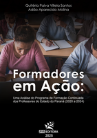O Programa de Pós-Graduação Interdisciplinar em Formação Docente (PPIFOR) celebra a recente publicação do livro científico “Formadores em Ação: Uma Análise do Programa de Formação Continuada dos Professores do Estado do Paraná (2020 a 2024)”, de autoria do Prof. Dr. Adão Aparecido Molina, docente do PPIFOR, e da Prof.ª Ma. Quitéria Paiva Villela Santos, egressa do curso de mestrado do programa. A obra apresenta uma análise aprofundada do Programa de Formação Continuada dos Professores do Estado do Paraná, abrangendo o período de 2020 a 2024. Com rigor metodológico e sólida fundamentação teórica, o livro contribui de forma significativa para o debate sobre políticas públicas educacionais e processos formativos docentes, consolidando-se como uma importante referência para pesquisadores, formadores e profissionais da educação. A publicação foi oficialmente parabenizada pelo Prof. Dr. Adriano M. Soares, Editor-Chefe, que destacou o comprometimento, a pesquisa minuciosa e a relevância científica do trabalho desenvolvido pelos autores, ressaltando o impacto positivo da obra para a produção de conhecimento na área da formação docente. O livro está disponível ao público e pode ser acessado por meio da editora Aya, no link: https://ayaeditora.com.br/Livro/43411. O PPIFOR parabeniza o docente e a egressa pela importante conquista acadêmica, que reforça a qualidade da pesquisa desenvolvida no programa e evidencia a contribuição de seus pesquisadores para o avanço da educação no Brasil.