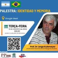 Em 13 de agosto de 2024 tivemos a palestra Identidade, Memória e Patrimônio, proferida pelo Prof. Dr. Jorge Kulemeyer, da Universidade Nacional de La Patagônia Austral, Argentina. Contou com a participação dos alunos e professores do mestrado, dinamizando assim as atividades de internacionalização do PPIFOR. O pesquisador, que fez sua palestra em espanhol, apresentou resultados de uma rica pesquisa, discutindo o surgimento de alguns conceitos como o de gênero, bem como mudanças no contexto histórico. A temática identidade também foi por ele discutida como uma construção permanente, realçando a cultura que constitui os povos americanos, em particular dos povos autóctones.